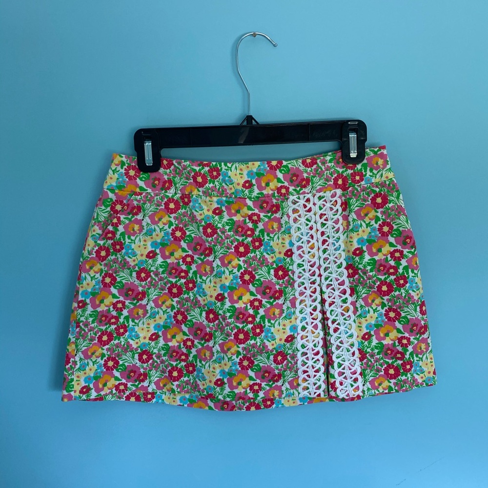 Lilly Pulitzer Multicolored Floral Print Skirt